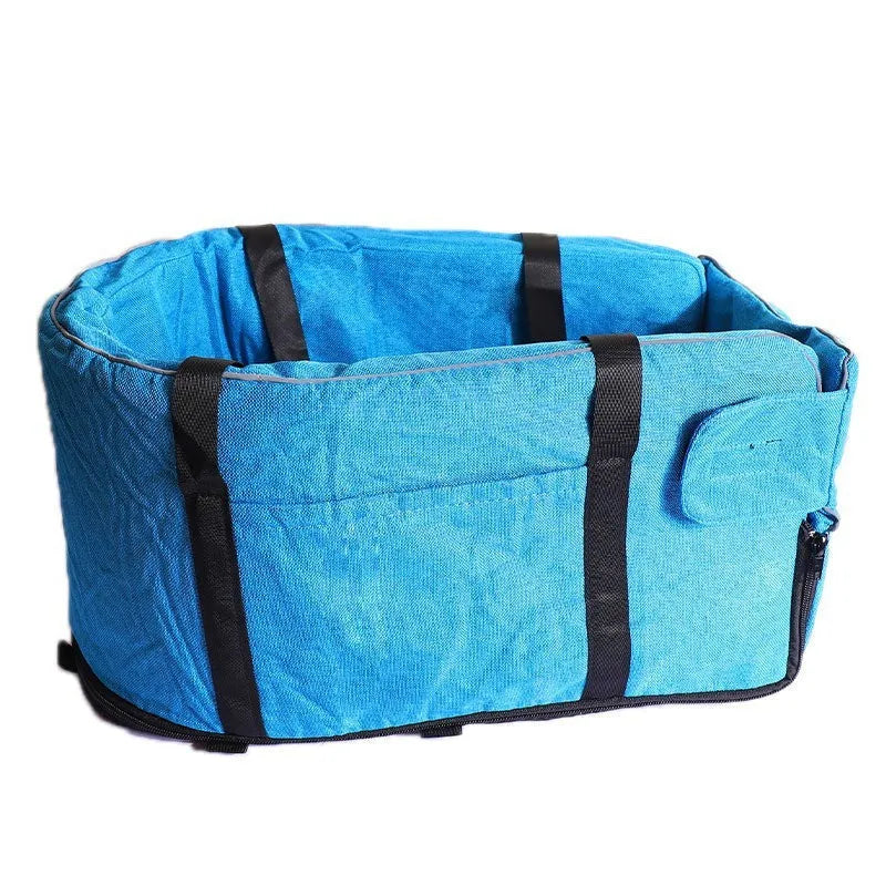 Four seasons car dog kennel for pet transport in grey, blue, red, or grey mesh colour