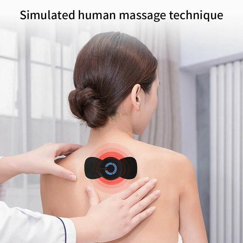 HQ-185 portable electric shoulder and neck massager with compact black design