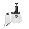 White 3-litre brake fluid tank replacement tool made of copper, iron, and plastic for car maintenance.