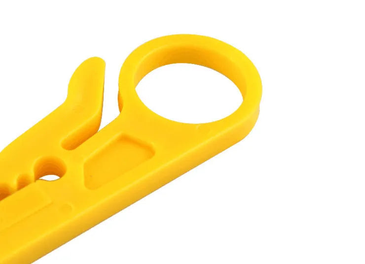 Yellow portable wire stripper tool with 0.6mm stripping diameter