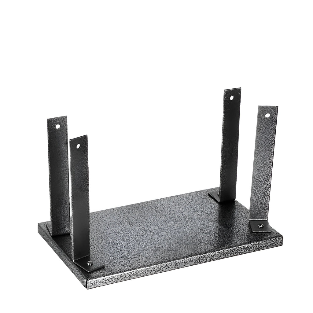 Black iron flip chip bracket accessory for a portable electric planer.
