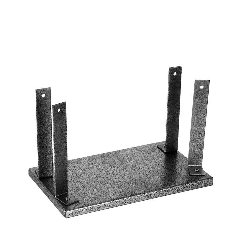 Black iron flip chip bracket accessory for a portable electric planer.