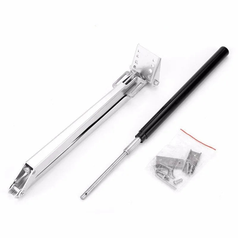 Automatic aluminum alloy greenhouse window opener kit in silver and black colours