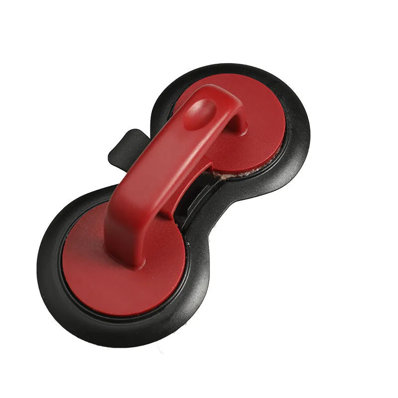 Black burger press mould on kitchen counter making hamburger patty