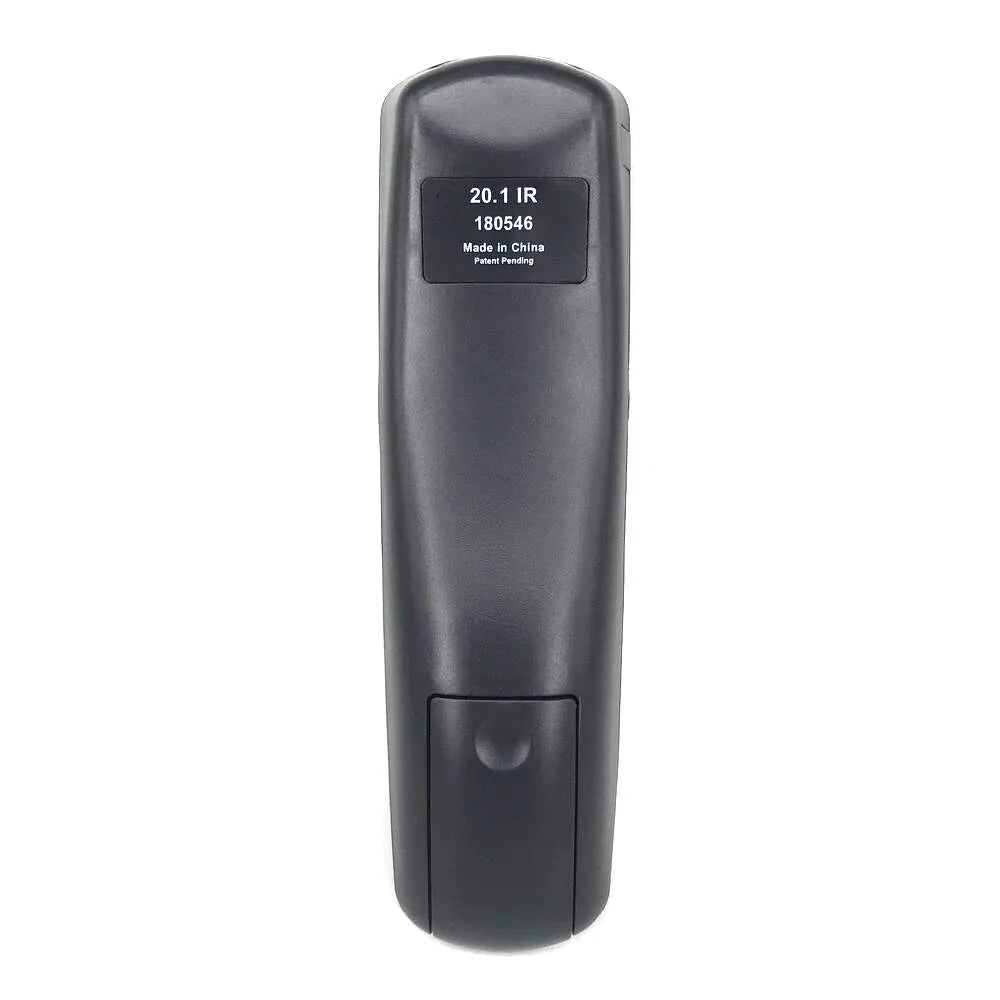 Black universal flat remote control for DISH Network and SAT VIP models, showing full button layout.