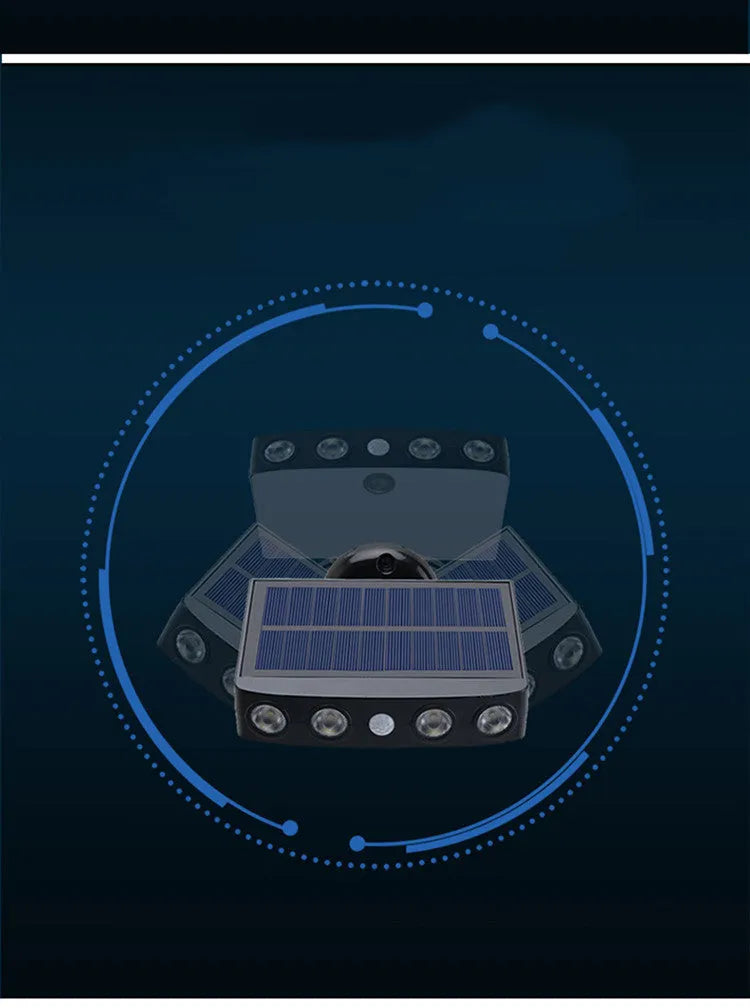 Black outdoor security wall lamp with human induction sensor and IP65 waterproof rating