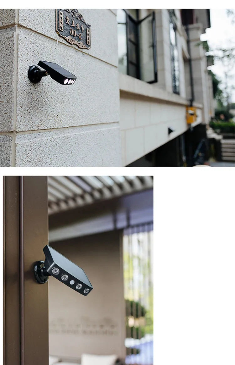 Black outdoor security wall lamp with human induction sensor and IP65 waterproof rating