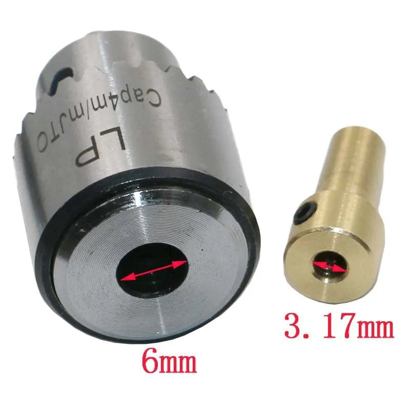 Hard alloy drill chuck accessory set with 3.17mm tail hole for electric drill maintenance