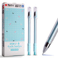Cartoon syringe style neutral pen with plastic shell in black, blue and red colour options