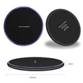 VIKEFON mirror white 15W Qi wireless charger pad with Type-C cable on desk