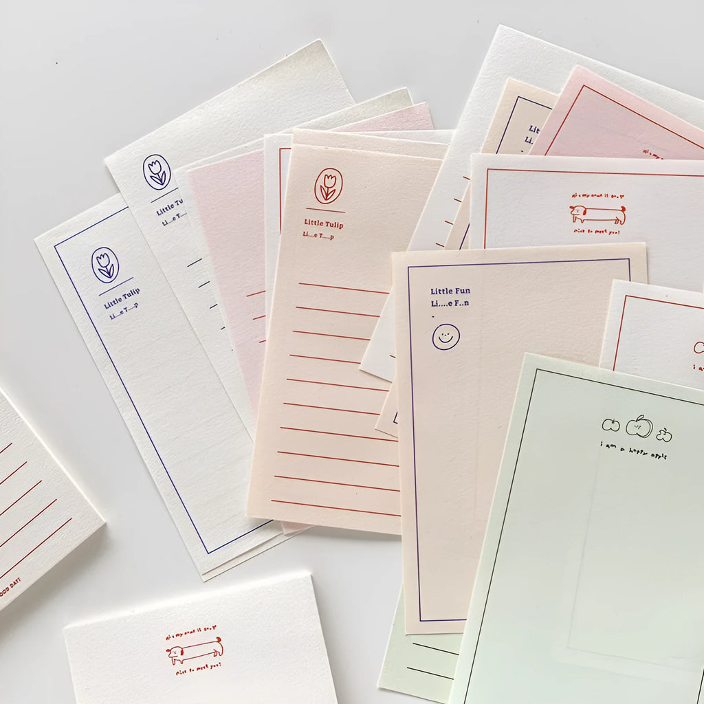 Rectangular memo pad notebook with paper cover, compatible with Apple iPhones