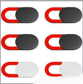 Camera privacy cover slide in oval plastic shape for phone or laptop webcam