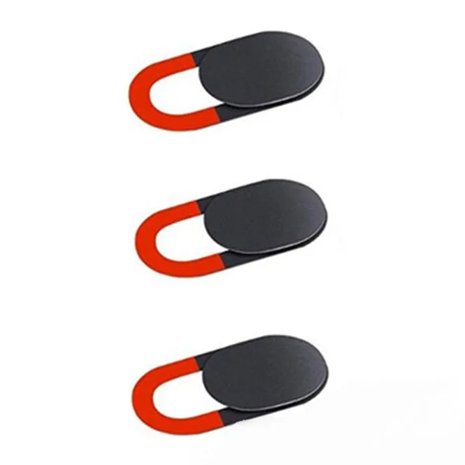 Camera privacy cover slide in oval plastic shape for phone or laptop webcam