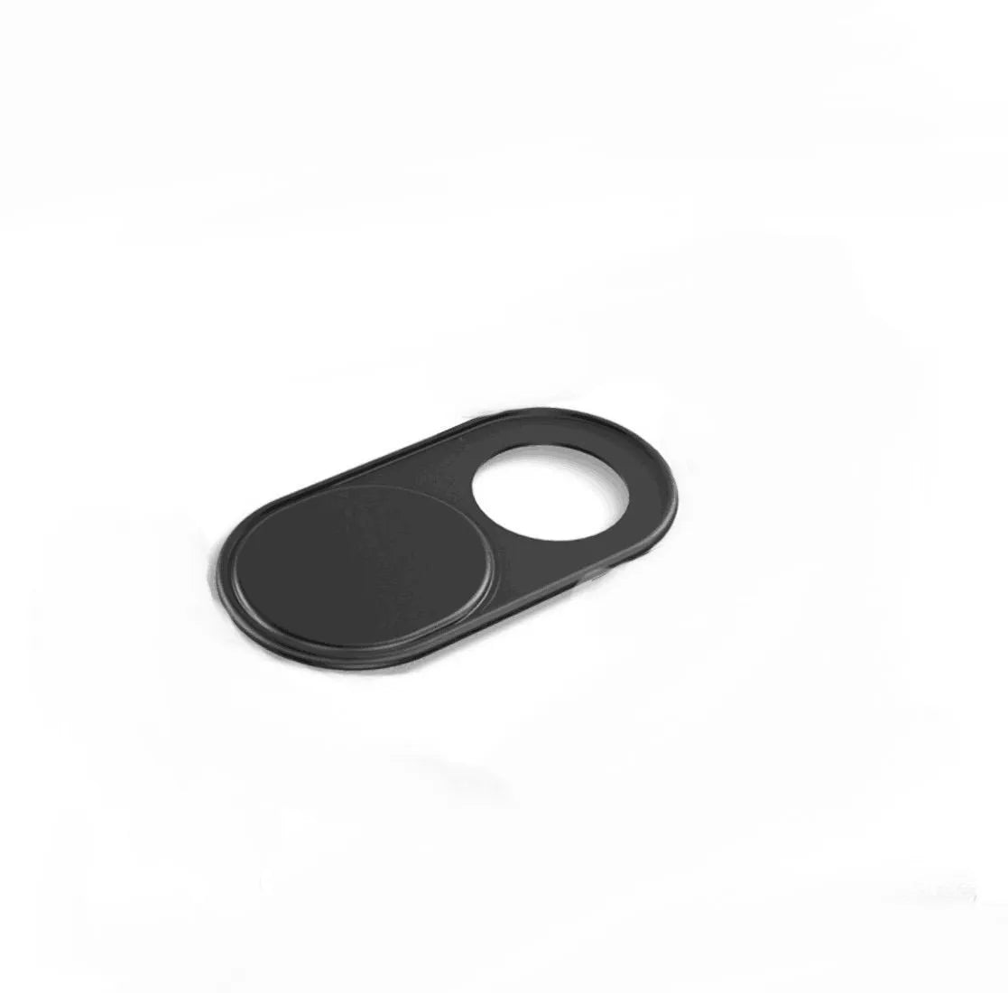 Camera privacy cover slide in oval plastic shape for phone or laptop webcam