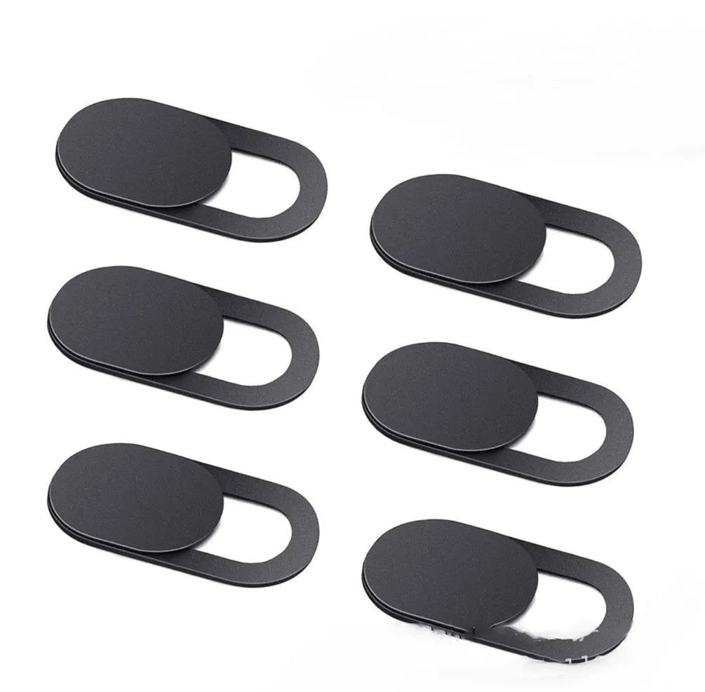 Camera privacy cover slide in oval plastic shape for phone or laptop webcam