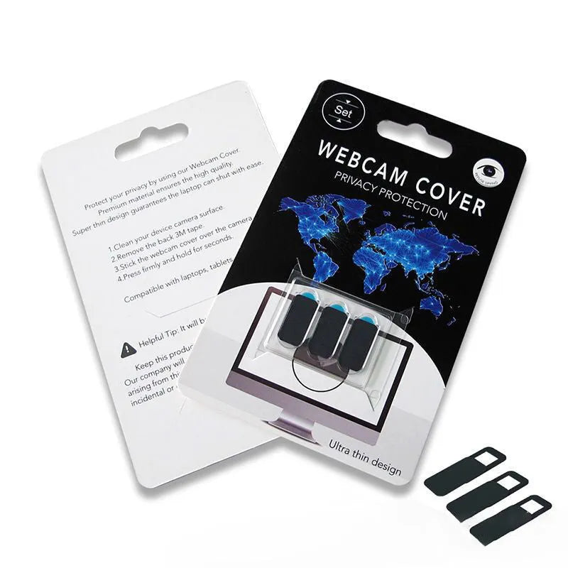Camera privacy cover slide in oval plastic shape for phone or laptop webcam