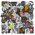 Bicycle Doodle Stickers pack showing cycling-themed designs for notebook refrigerator case decoration