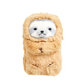 Soft velvet plush pencil case in a creative funny style for boys, shown in available colours.