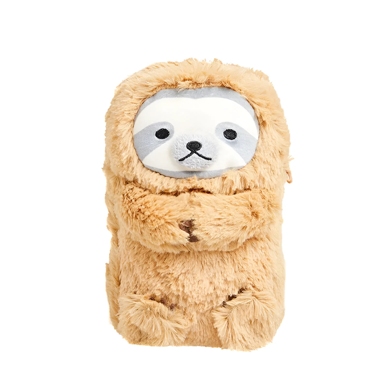 Soft velvet plush pencil case in a creative funny style for boys, shown in available colours.