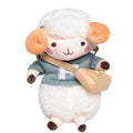 Little Sheep plush crossbody bag in blue with square shape and lamb pattern