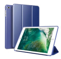iPad Air 2 in a black TPU clamshell case with the integrated silicone stand deployed.