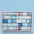 100 rolls of antique character hand account tape in cute colour salt design with widths from 0.5cm to 3.0cm