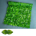 Artificial green radish leaf plastic fence with colour-printed watermelon leaf design, suitable for garden or balcony installation