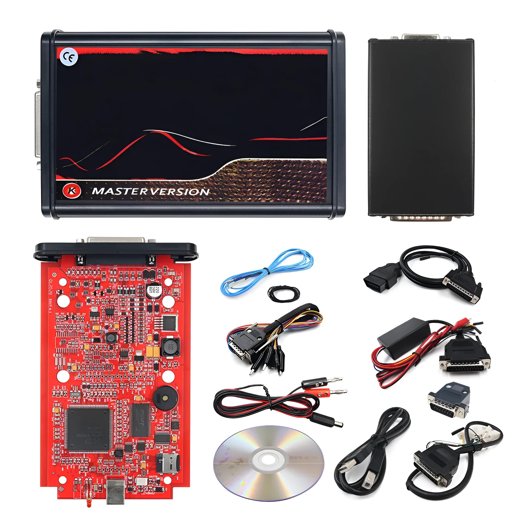 KESS V2 car diagnostic tool with unlimited point connection and brush writing maintenance set