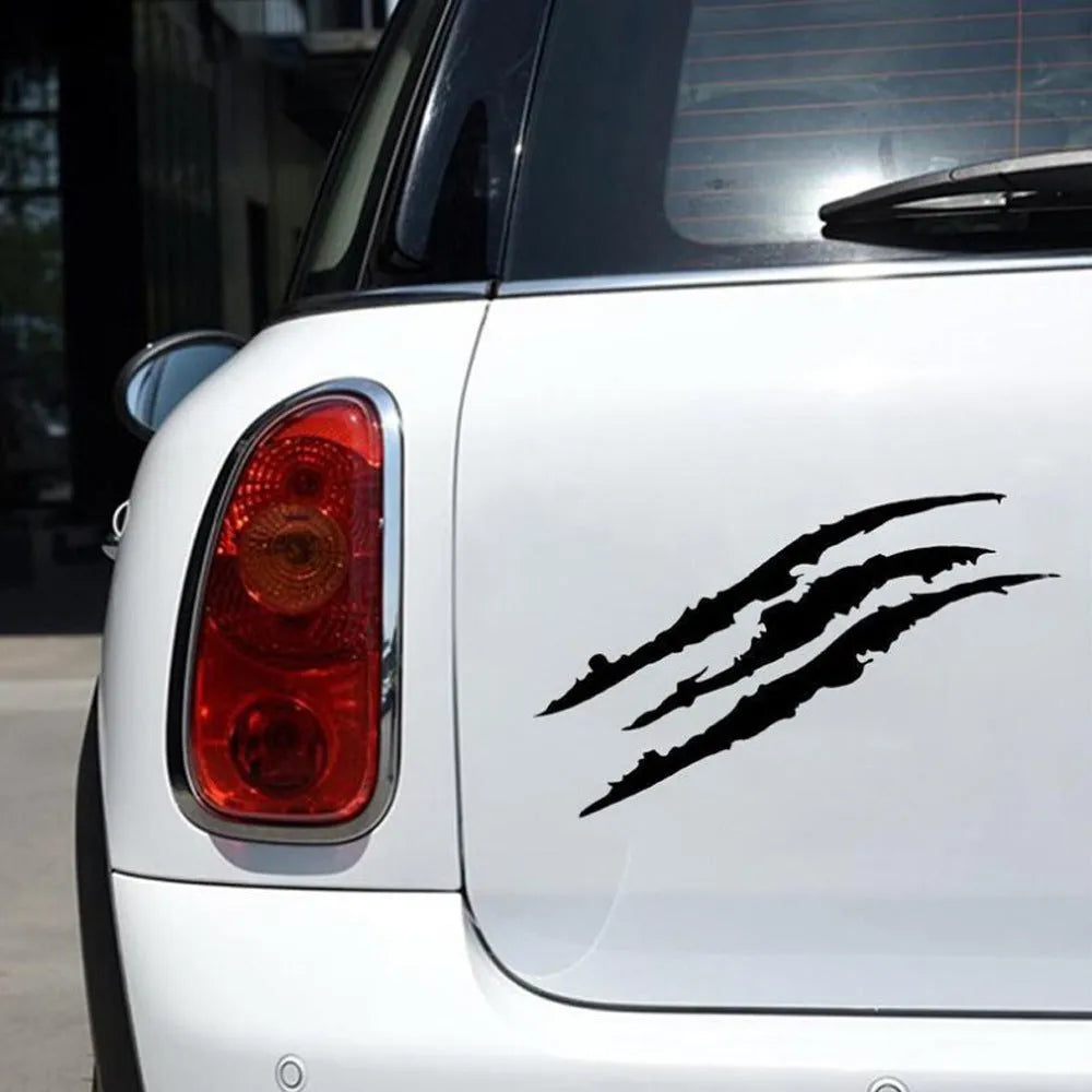 Ghost Claw car sticker in reflective material, 40 by 12 centimetres, designed for hood or light eyebrow area