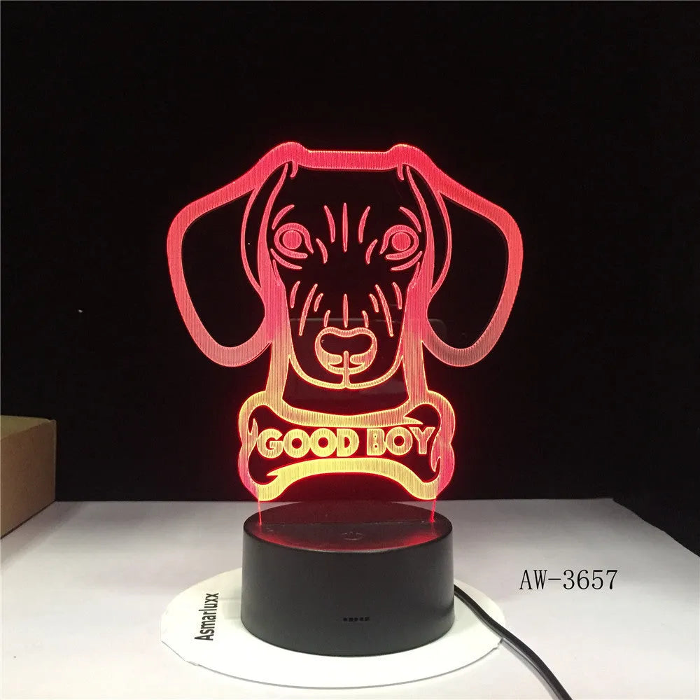 Remote control colour gradient LED table lamp with acrylic shade on a black ABS base.