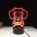 Remote control colour gradient LED table lamp with acrylic shade on a black ABS base.