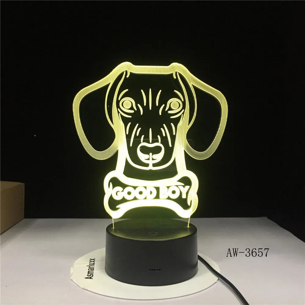 Remote control colour gradient LED table lamp with acrylic shade on a black ABS base.