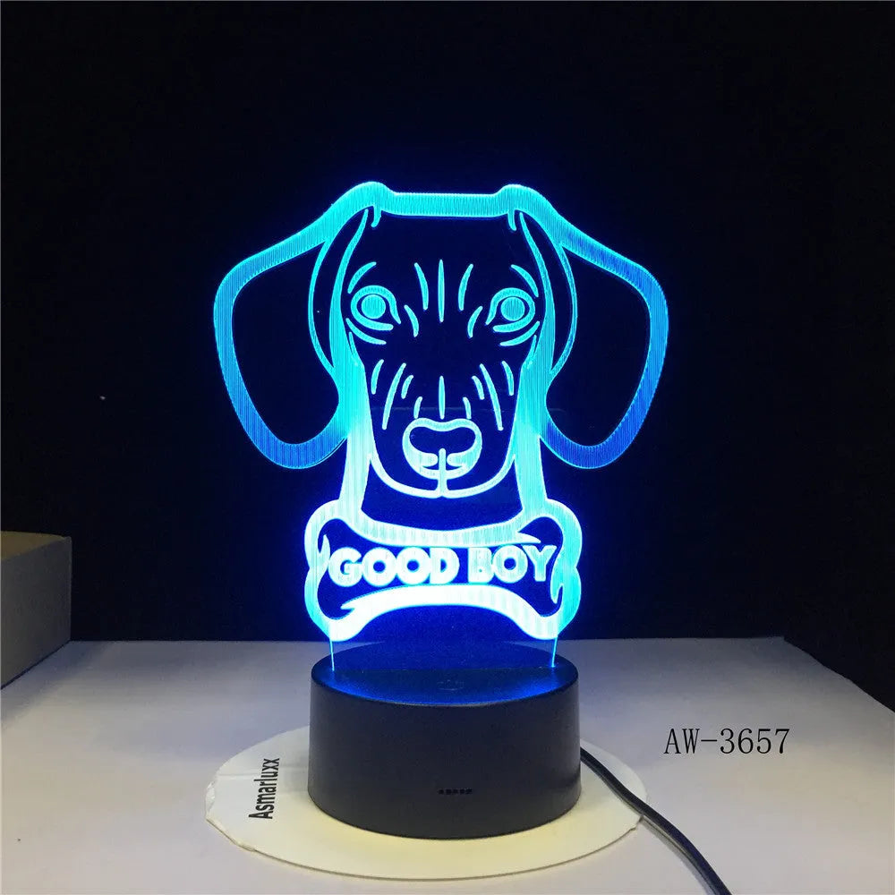 Remote control colour gradient LED table lamp with acrylic shade on a black ABS base.