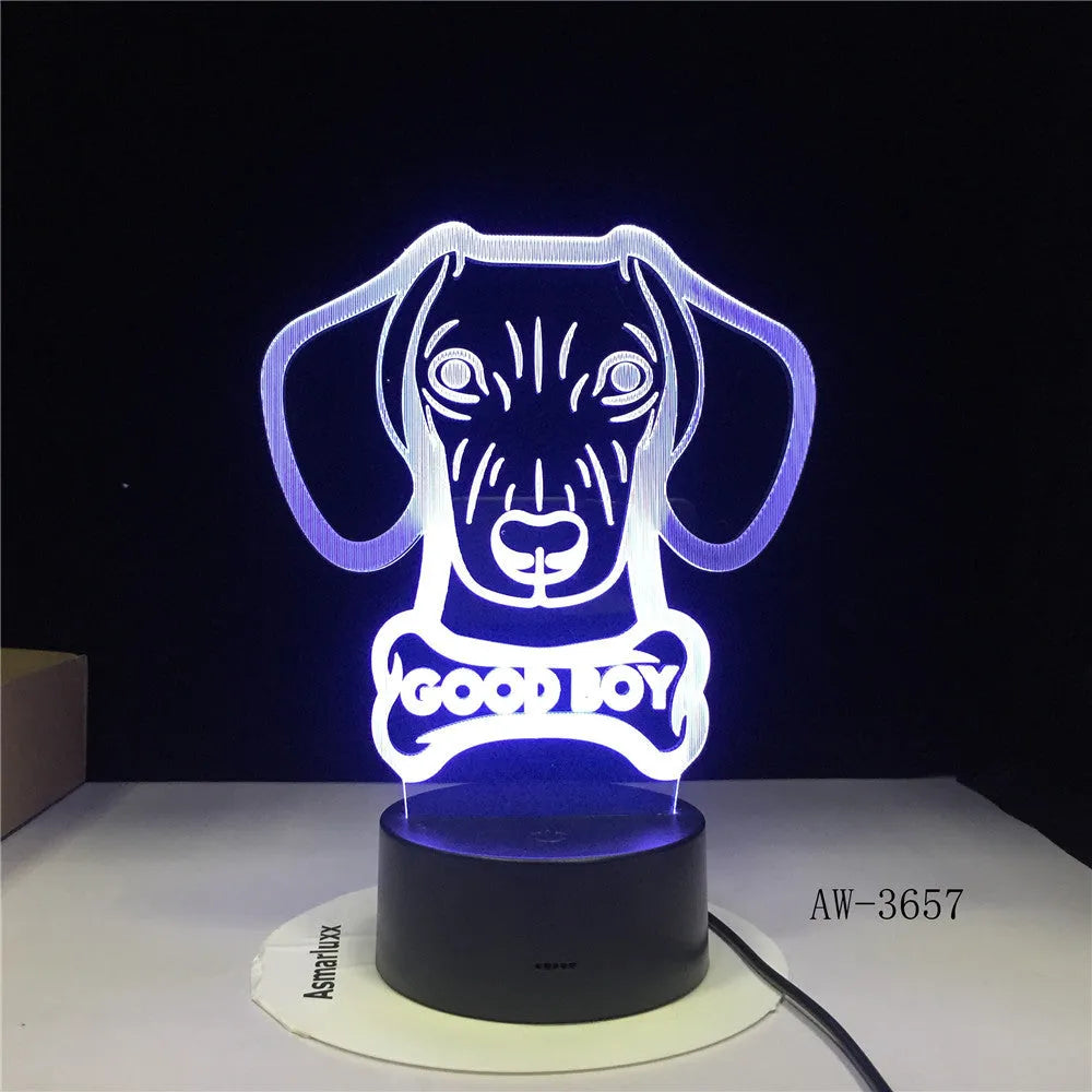 Remote control colour gradient LED table lamp with acrylic shade on a black ABS base.