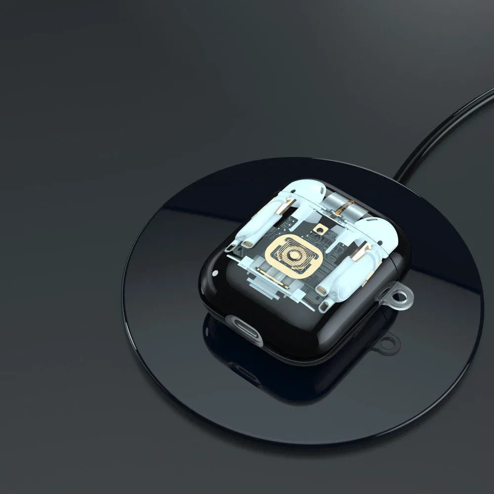 Steampunk mechanical design TPU protective cover for Apple AirPods 1st and 2nd generation
