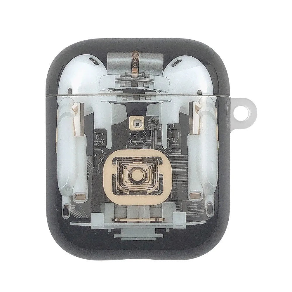 Steampunk mechanical design TPU protective cover for Apple AirPods 1st and 2nd generation