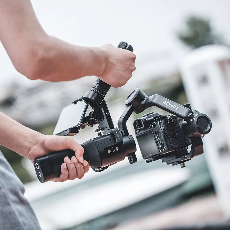PGYTECH aluminium alloy mounting bracket for DJI Ronin S and SC gimbals with cold shoe and thread mounts.
