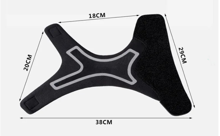 Basketball ankle guard in black, polyester fibre, left foot, size S
