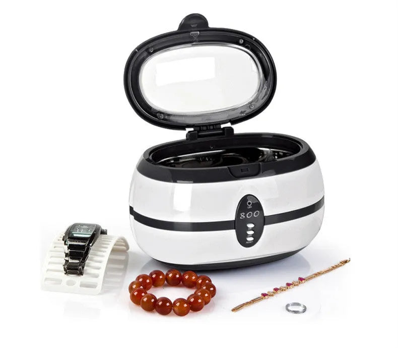 Ultrasonic glasses and jewellery cleaning machine with 35W frequency and 155mm chamber