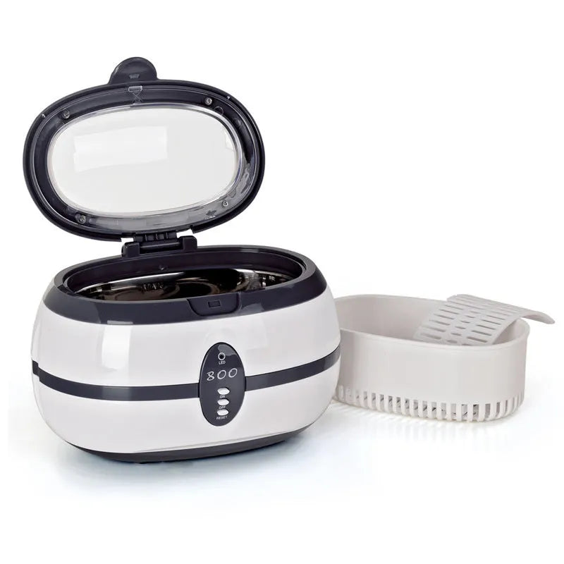 Ultrasonic glasses and jewellery cleaning machine with 35W frequency and 155mm chamber