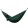 Backpacking hammock 270x140cm in 210T nylon with tree straps and buckles for outdoor camping
