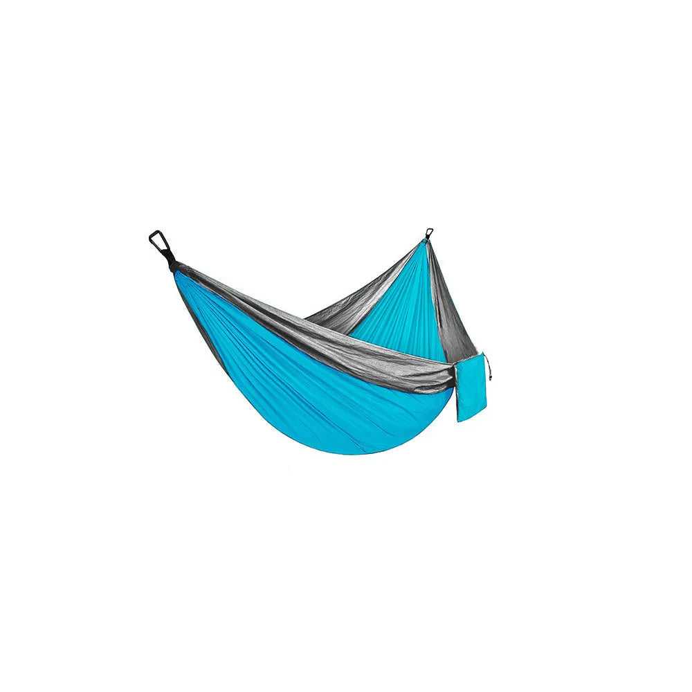 Backpacking hammock 270x140cm in 210T nylon with tree straps and buckles for outdoor camping