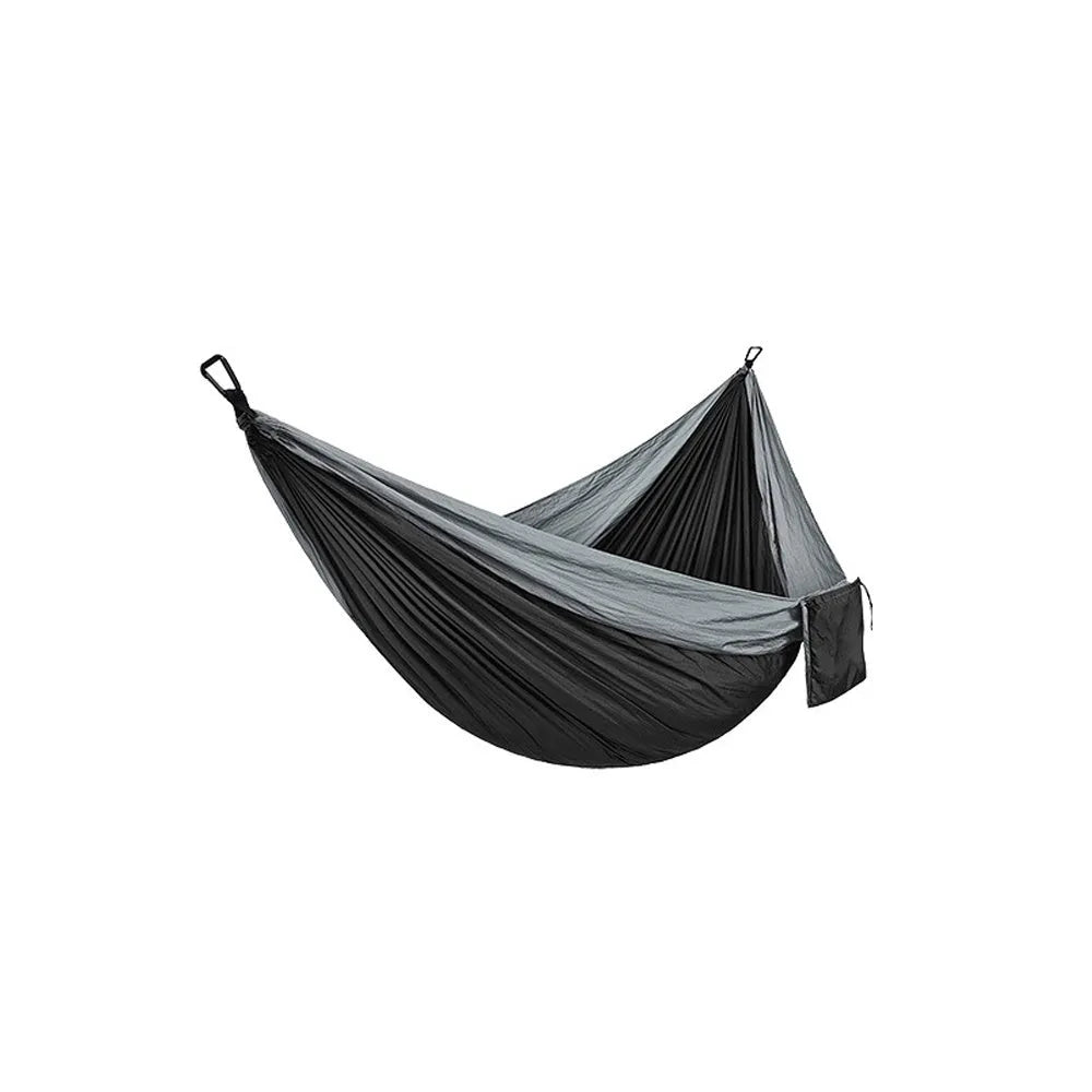 Backpacking hammock 270x140cm in 210T nylon with tree straps and buckles for outdoor camping