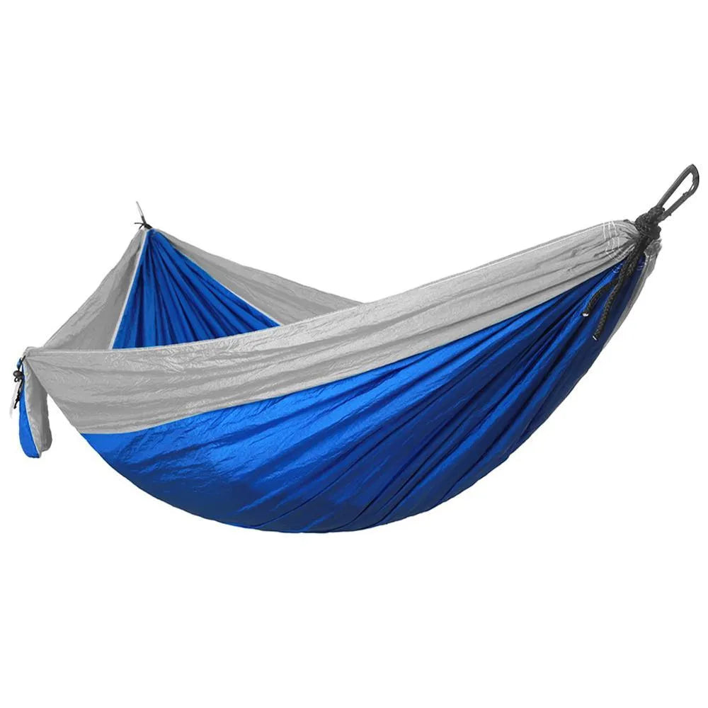 Backpacking hammock 270x140cm in 210T nylon with tree straps and buckles for outdoor camping