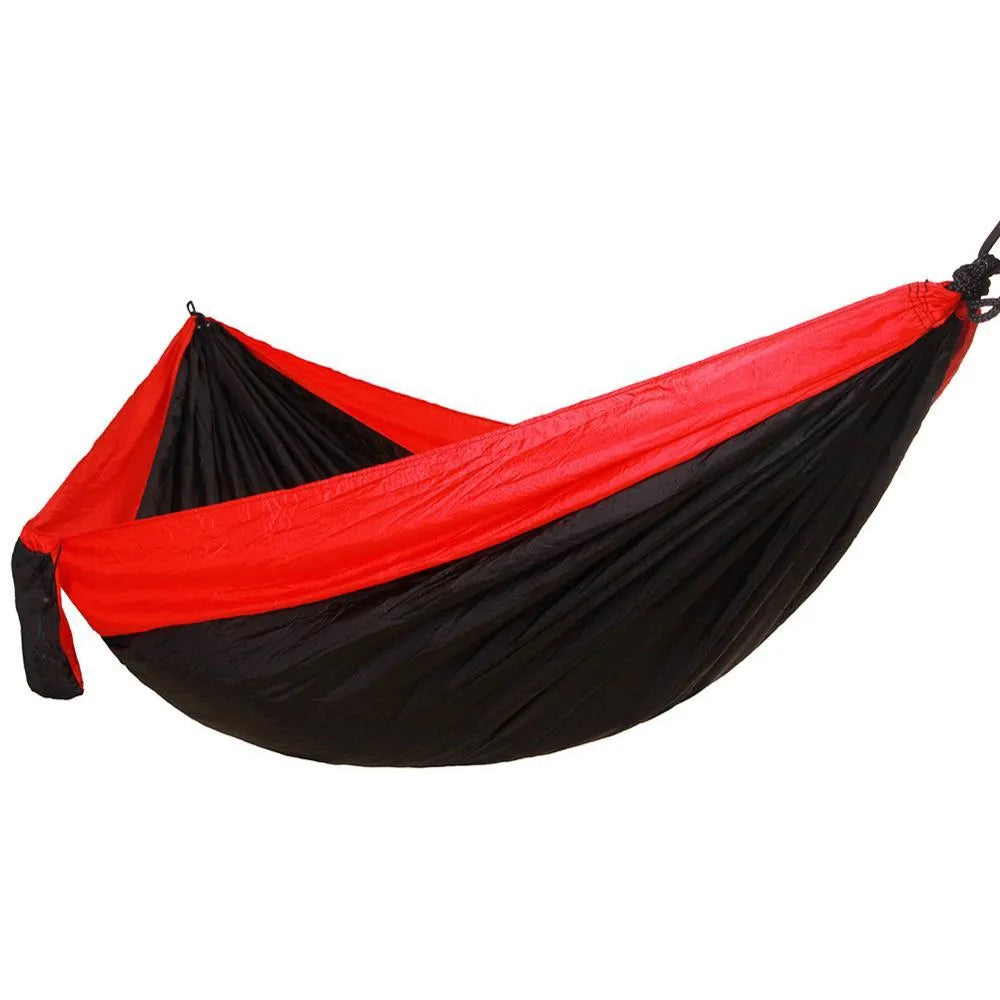 Backpacking hammock 270x140cm in 210T nylon with tree straps and buckles for outdoor camping