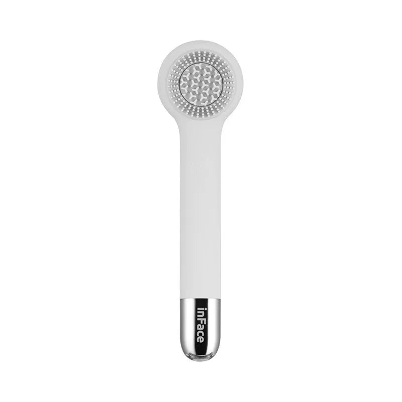 Grey Inface automatic electric shower brush with multiple rotating heads for back massage and cleansing.