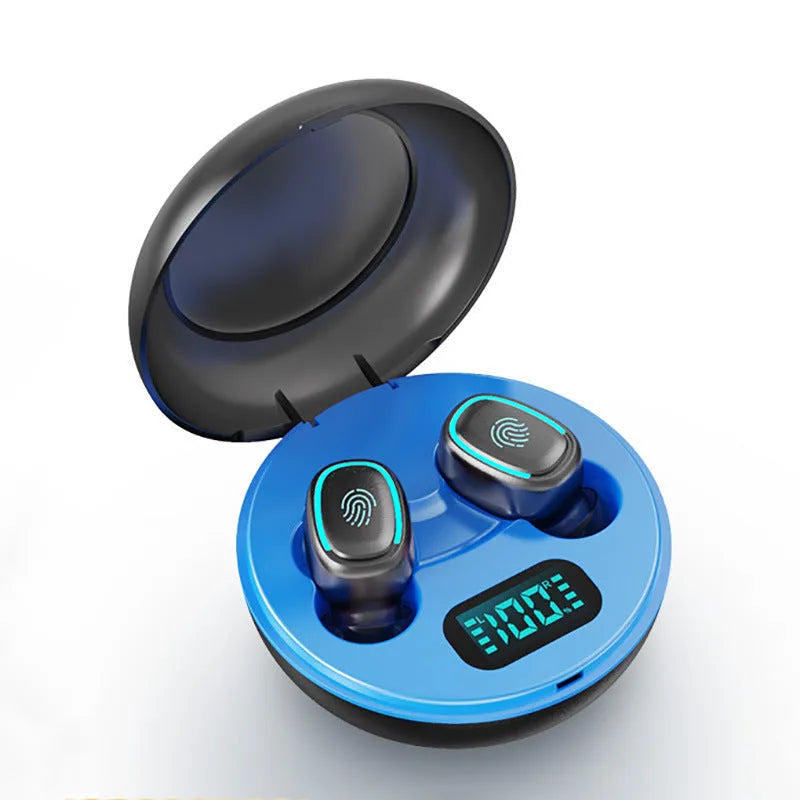 Private mode TWS 5.0 Bluetooth wireless earbuds in white, black, and red colour options