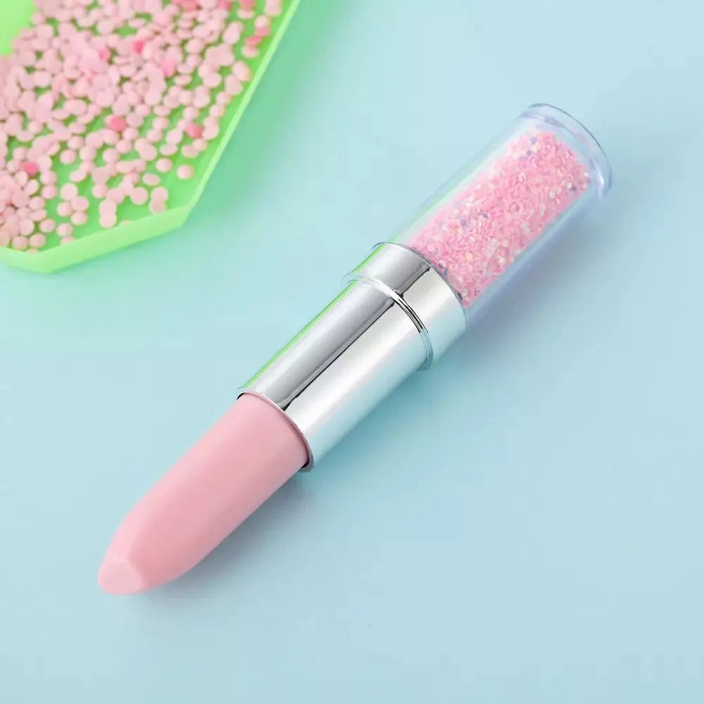 Diamond painting drill pen tool for 5D diamond embroidery available in green, pink or purple colours