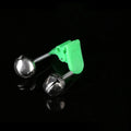 Set of ABS plastic and metal fishing rod alarm bells with a multi-function jack for night fishing.