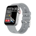 D06 smart watch with colour screen and black silicone strap on a wrist